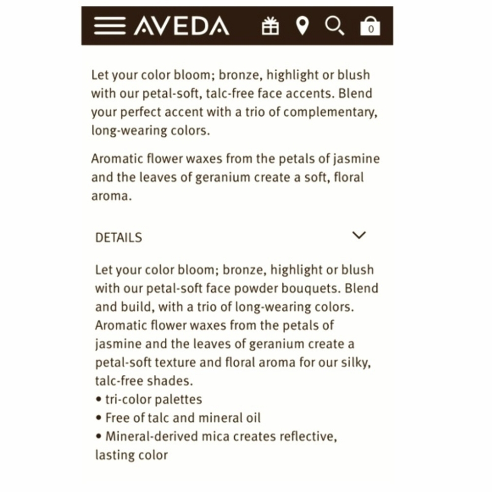 AVEDA - Petal Essence - Face Accents Trio - Blush Palettes - Retired - NEW - Picture 3 of 11